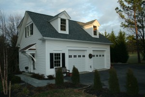 2 Car Garage with Office Above